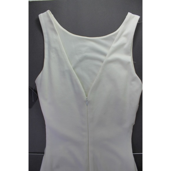 Zara NWT Ecru Side Mesh Mini Dress Small - Picture 4 of 5